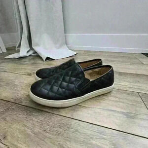 BRASH womens quilted black slip on shoes size 8